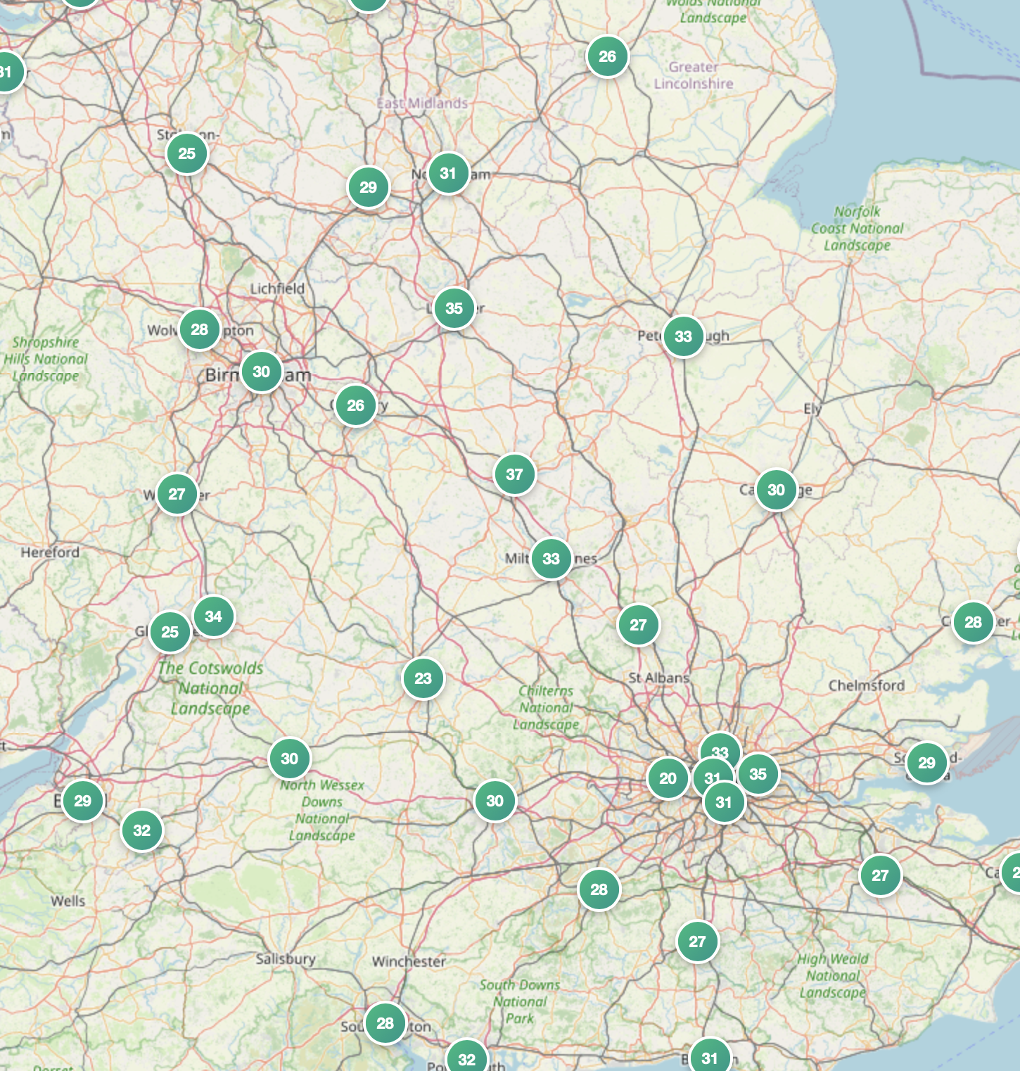 UK Property Map
